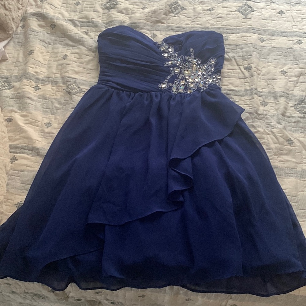 Cute ruby blue dress! (Wore it for my homecoming) (lots of compliments)